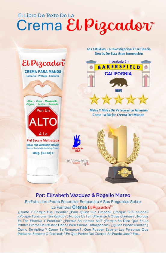 El Libro de Texto de la Crema El Pizcador – Versión de Bolsillo (B/N)                           
✍️ Autores: Elizabeth Vázquez/Rogelio Mateo
📄 Formato: Tapa blanda | Blanco y negro | Tamaño compacto