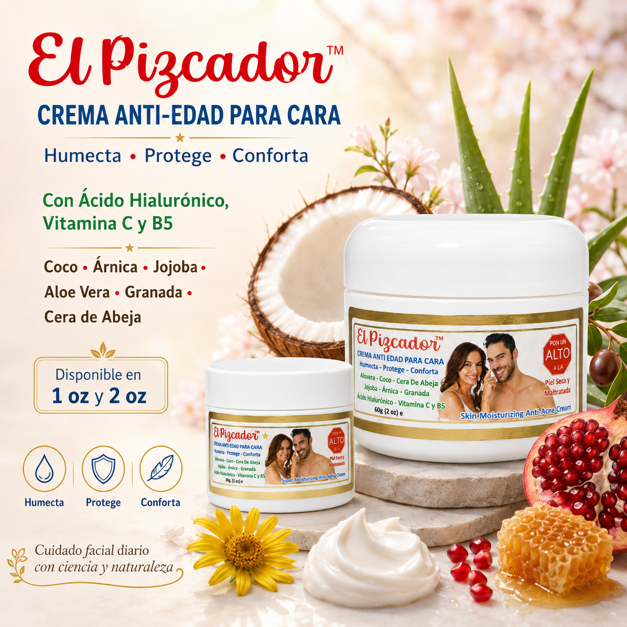 El Pizcador™ Corrective Anti-Aging Face Cream (1 oz and 2 oz)