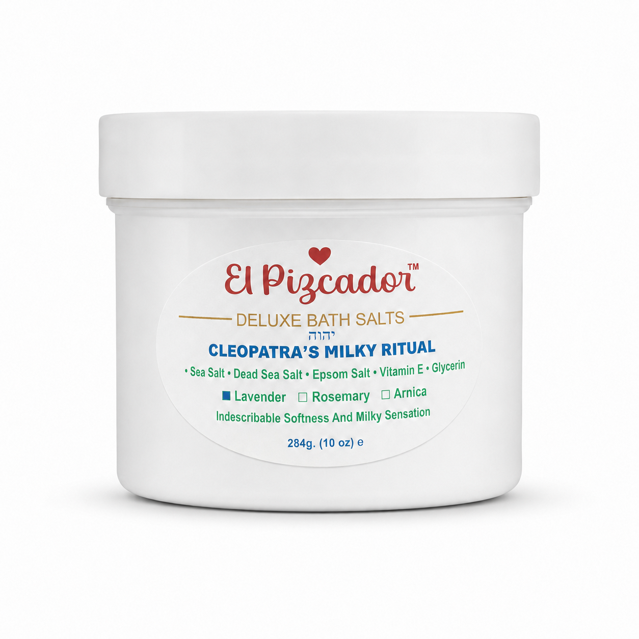 El Pizcador Deluxe Bath Salts – Cleopatra’s Milky Ritual 10 oz