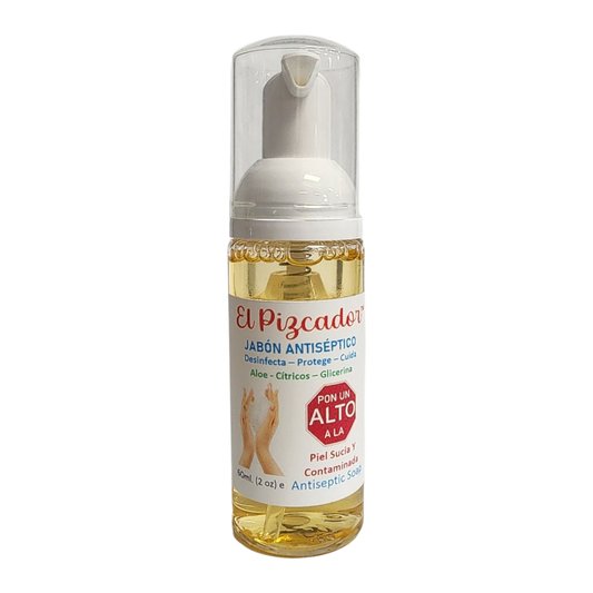 El Pizcador – Jabón Antiséptico en Espuma (60ml / 2 oz)