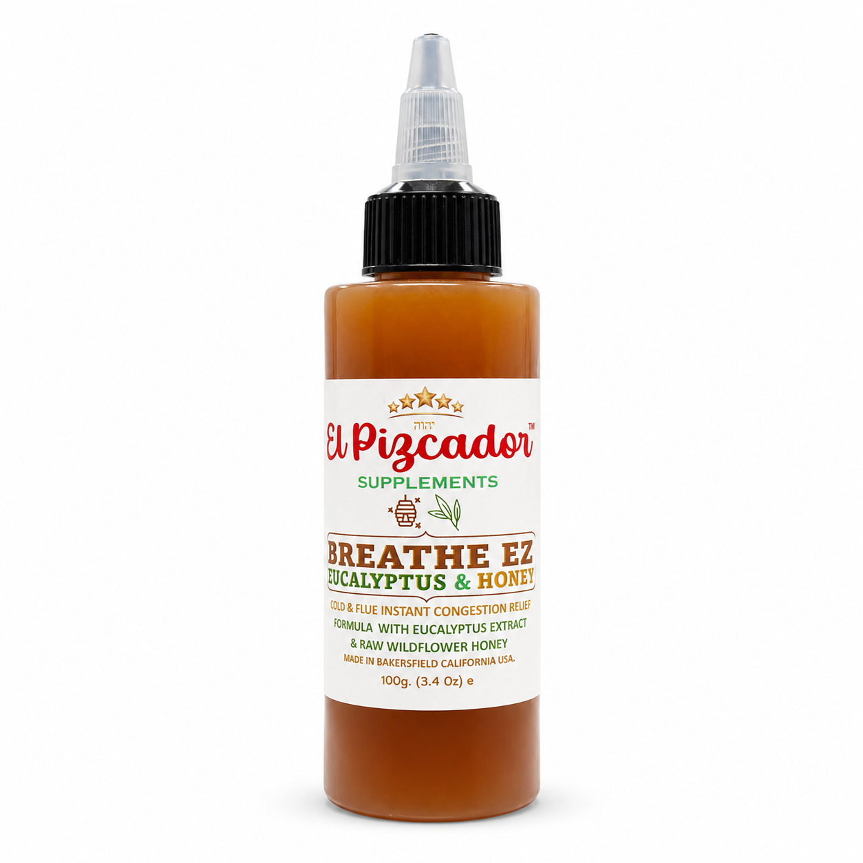 El Pizcador Supplements Breathe EZ Eucalyptus & Honey – 3.4 oz