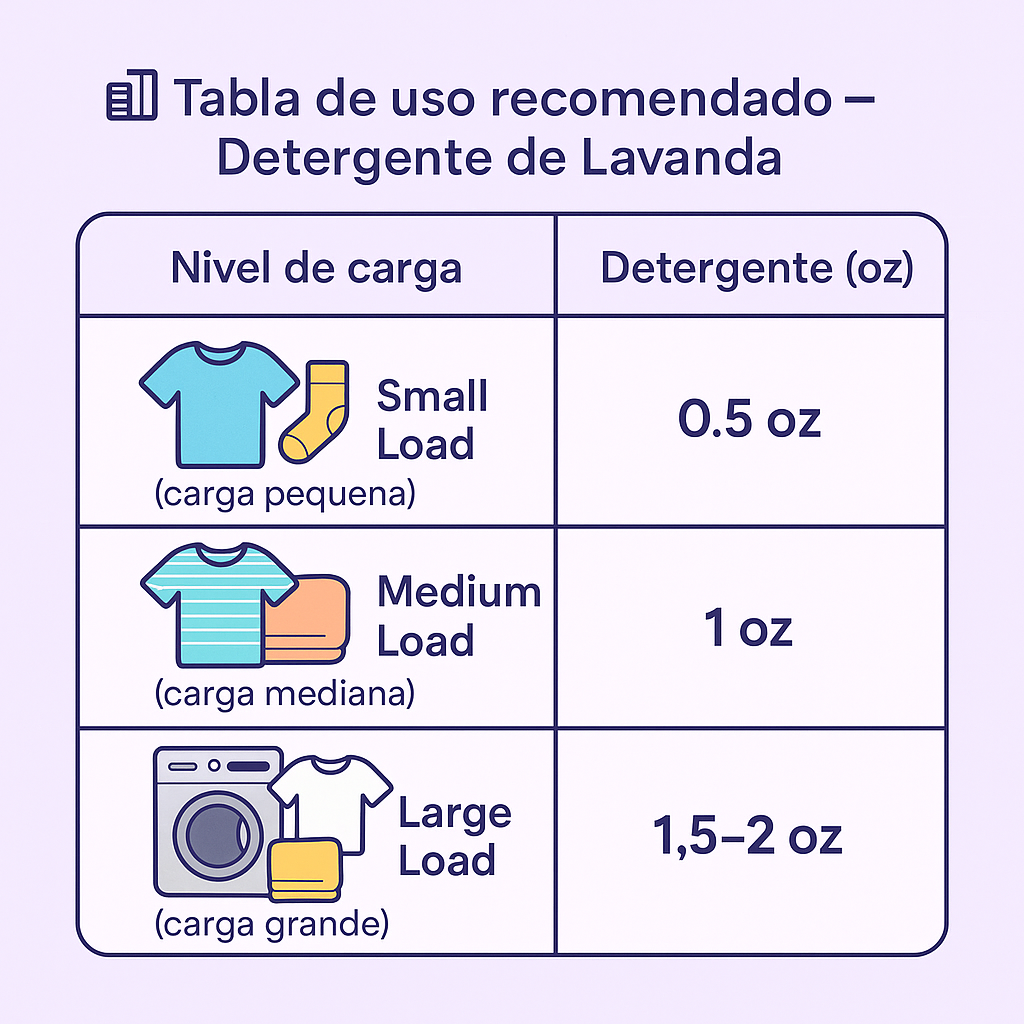 🧺 Laundry Detergent – Aroma a Lavanda (16 oz)          
✨ Ropa limpia, fresca y con aroma a lavanda 🌸