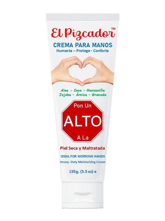 🌿 Crema El Pizcador 5.5 oz– Hidratación y Protección para Piel y Manos Dañadas

✨ Hidratación profunda | Protección diaria | Reparación visible 💪