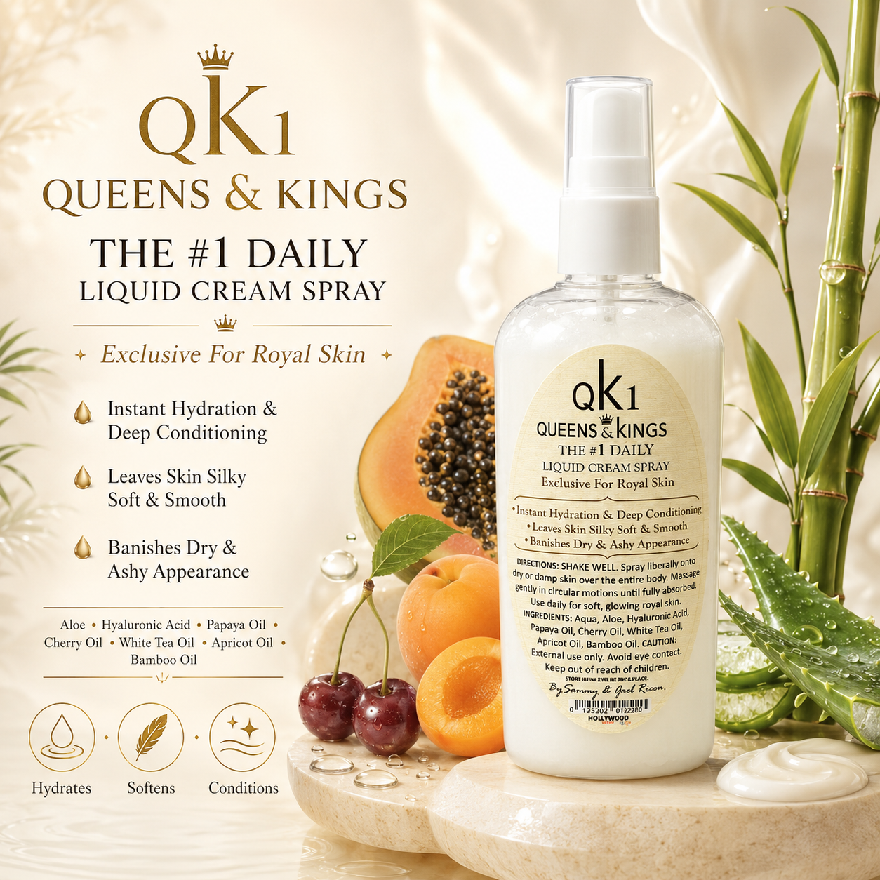 QK1™ Queens & Kings Daily Liquid Cream Spray