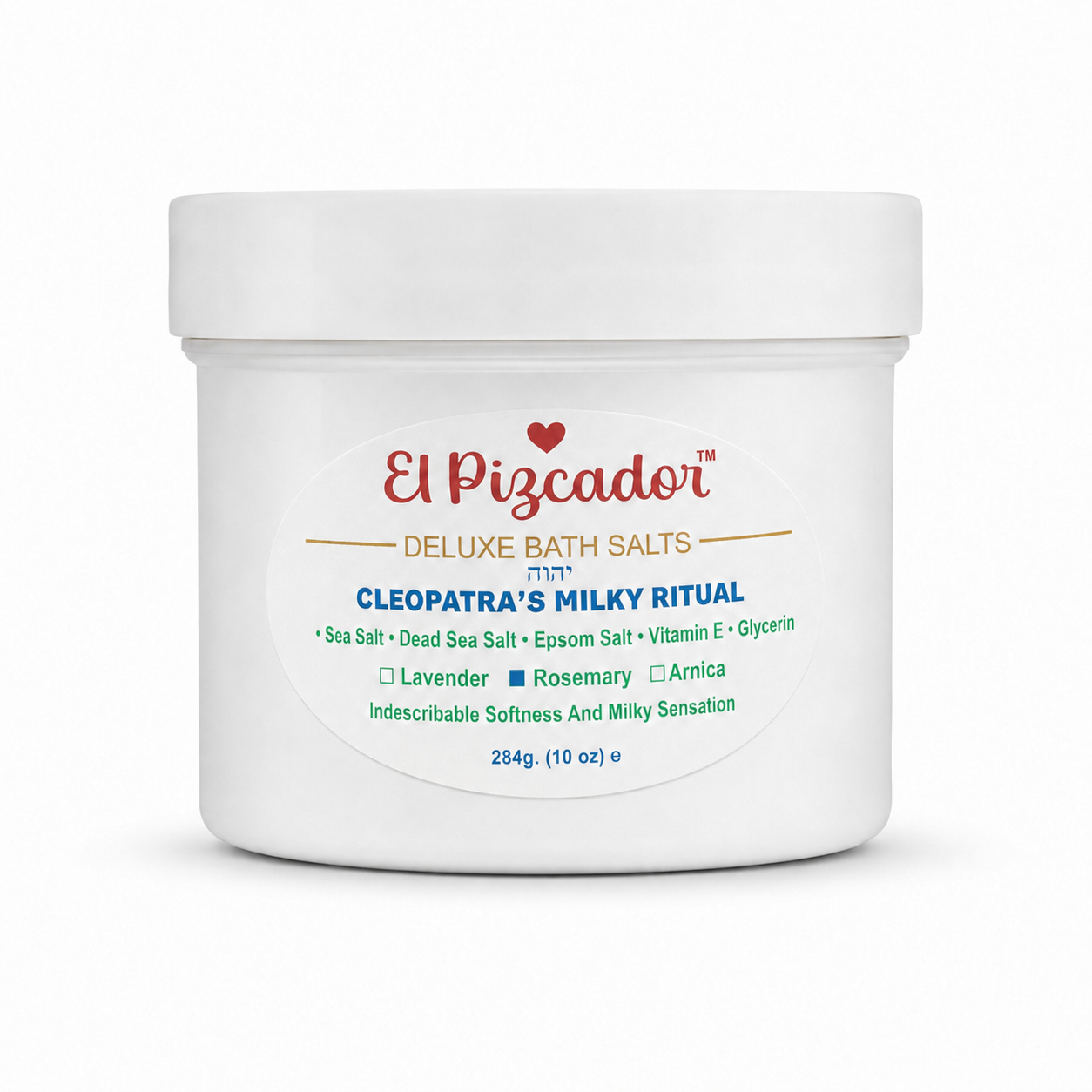 El Pizcador Deluxe Bath Salts – Cleopatra’s Milky Ritual 10 oz