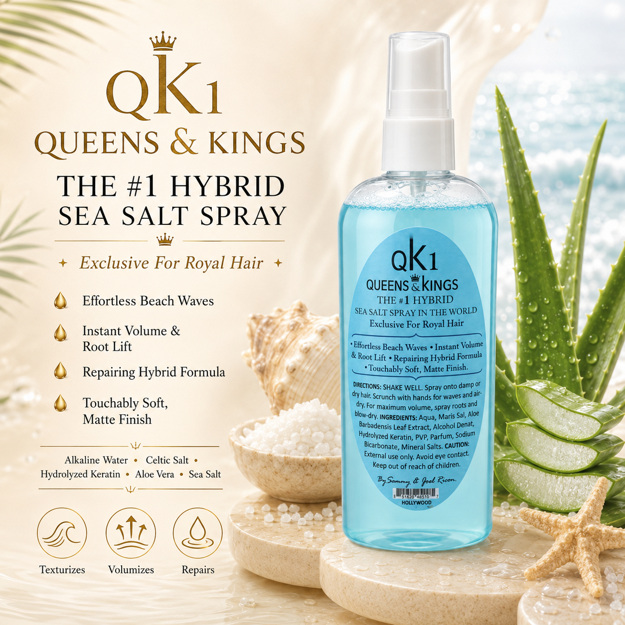 QK1™ Queens & Kings Hybrid Sea Salt Spray