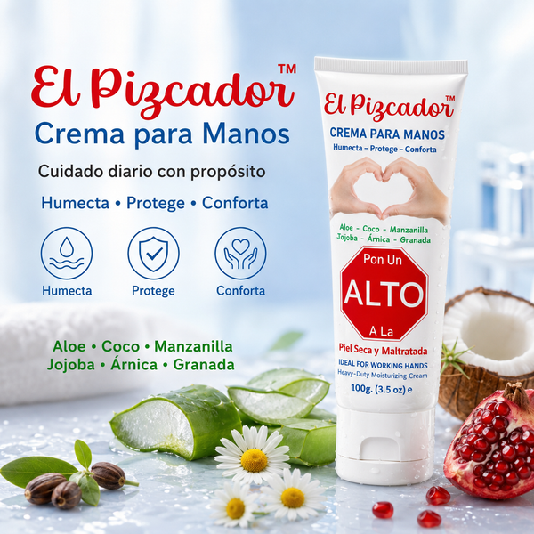 El Pizcador® Cream 3.5 oz – Daily hydration for hands and dry skin