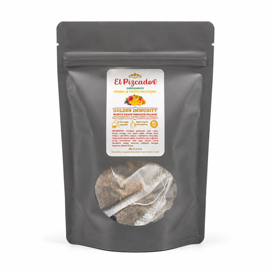 El Pizcador Supplements Golden Immunity Herbal & Fruit Infusion – 20 Tea Bags